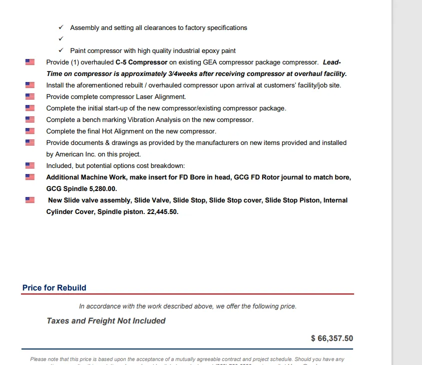 Slide of American Incorporated