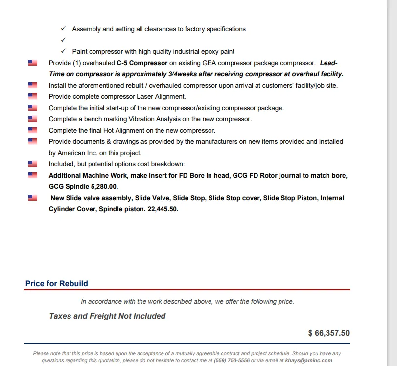 Slide of American Incorporated