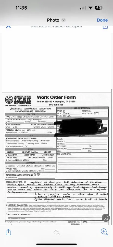 Slide of American Leak Detection of Memphis