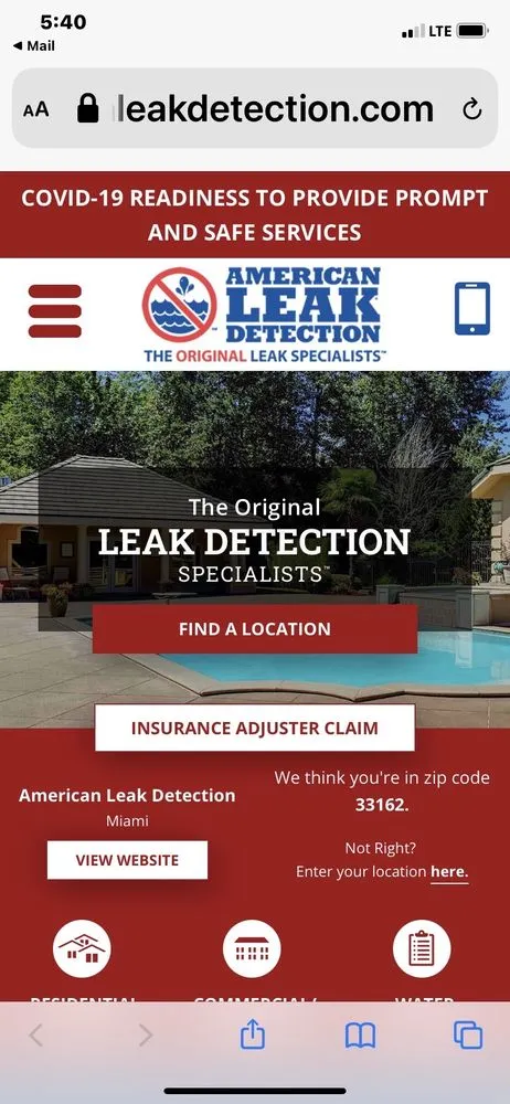Slide of American Leak Detection of South Florida