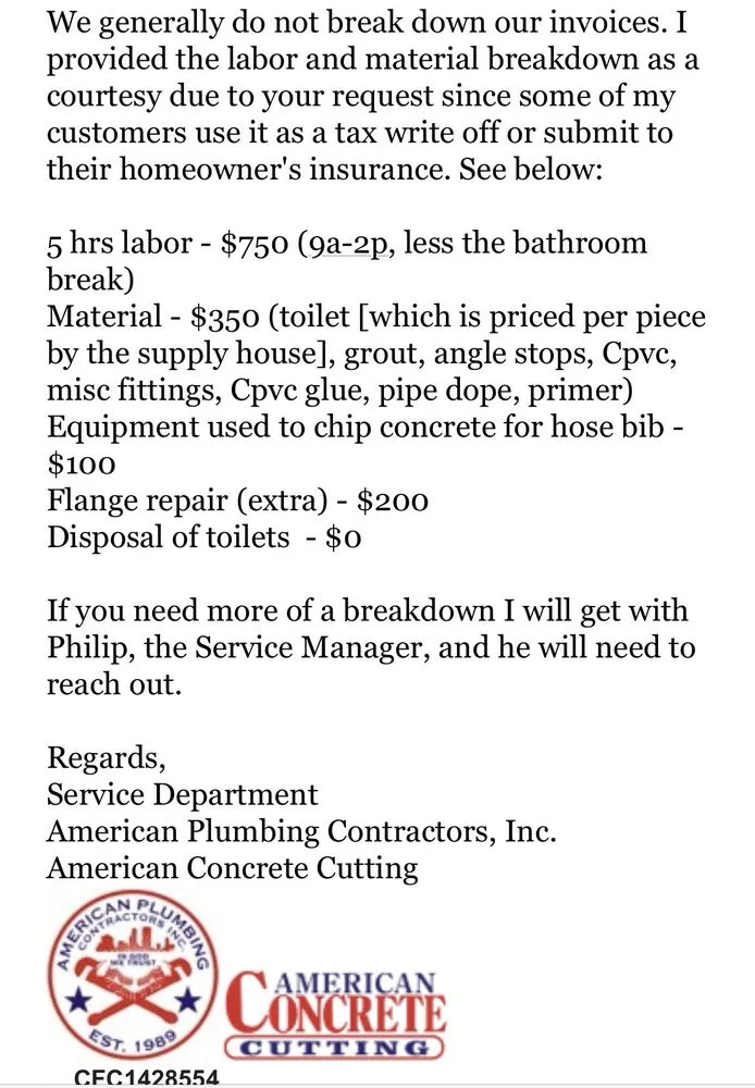 Slide of American Plumbing Contractors