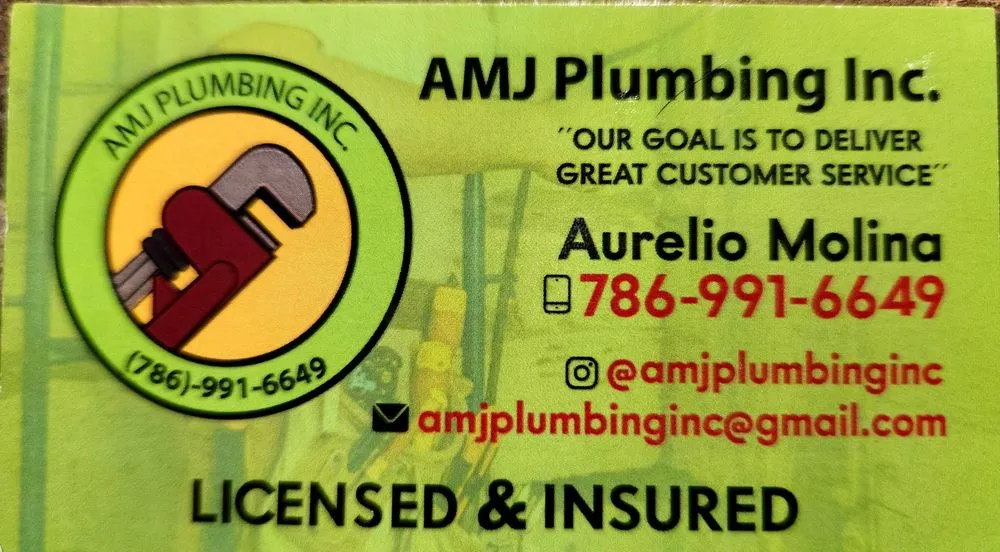 Slide of AMJ Plumbing