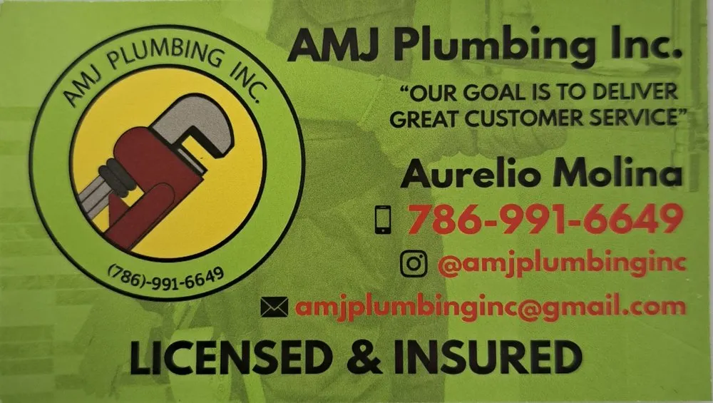 Slide of AMJ Plumbing