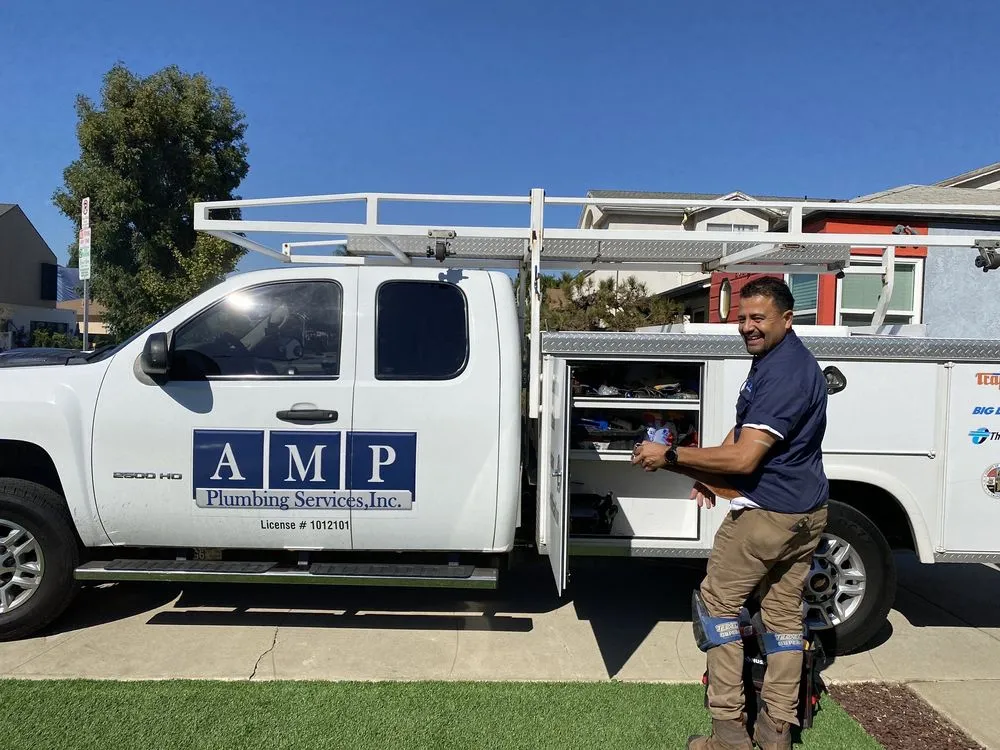 Slide of AMP Plumbing Services