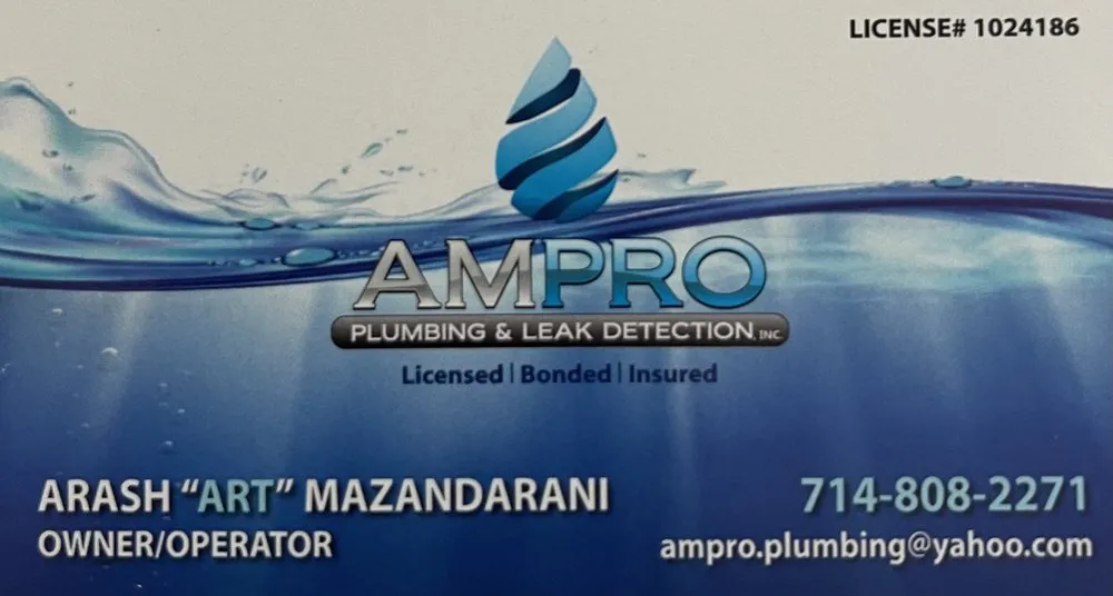 Slide of AMPRO Plumbing and Leak Detection