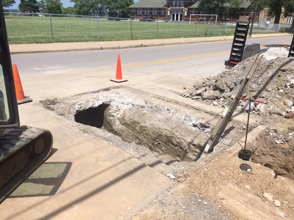 Slide of An Affordable Sewer Line Replacement