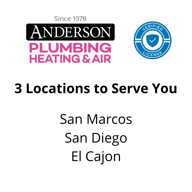 Affordable water heater service service in San Marcos, CA - Anderson Plumbing, Heating & Air