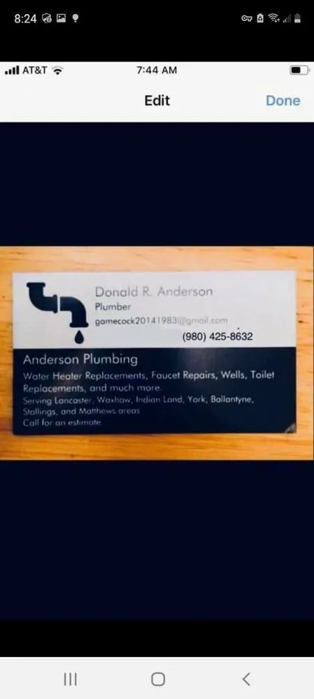 Slide of Anderson Plumbing