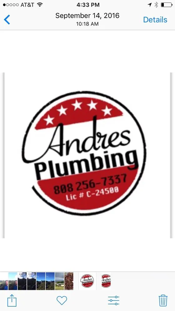 Slide of Andres Plumbing