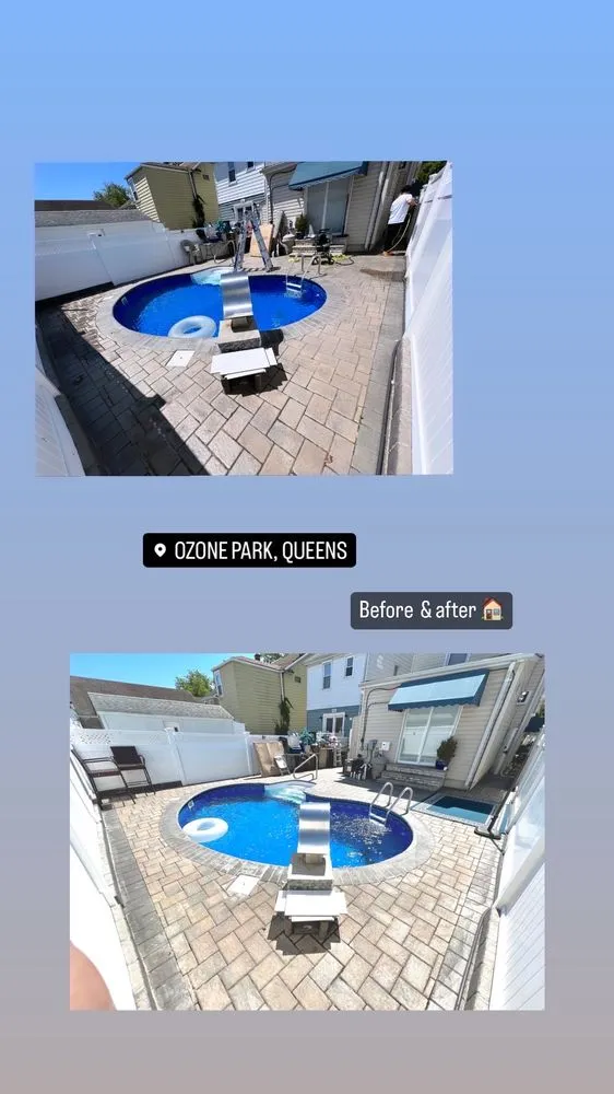 Slide of Andy power wash