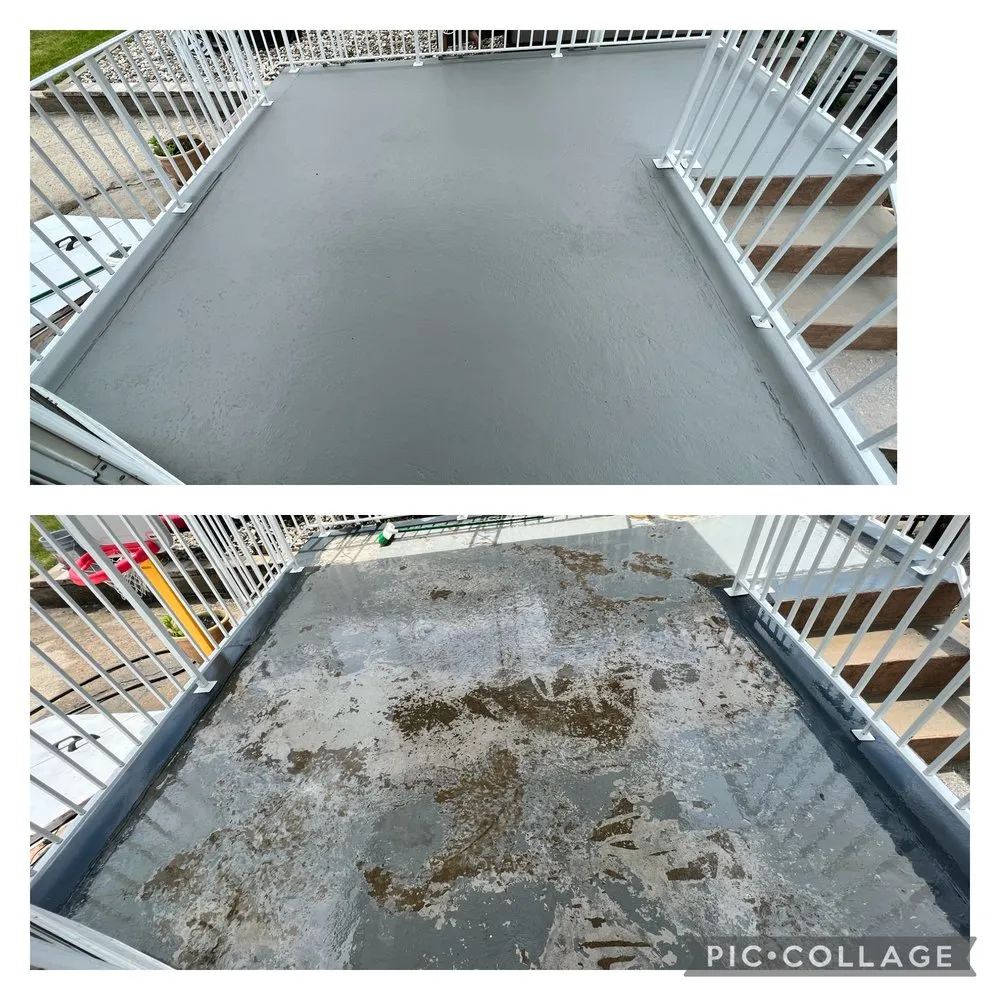 Slide of Andy power wash