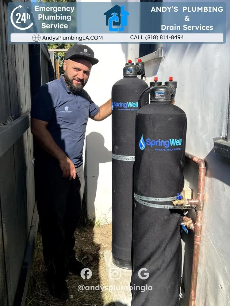 Top-rated water heater service in San Fernando Valley, CA by Andy's Plumbing and Drain Services