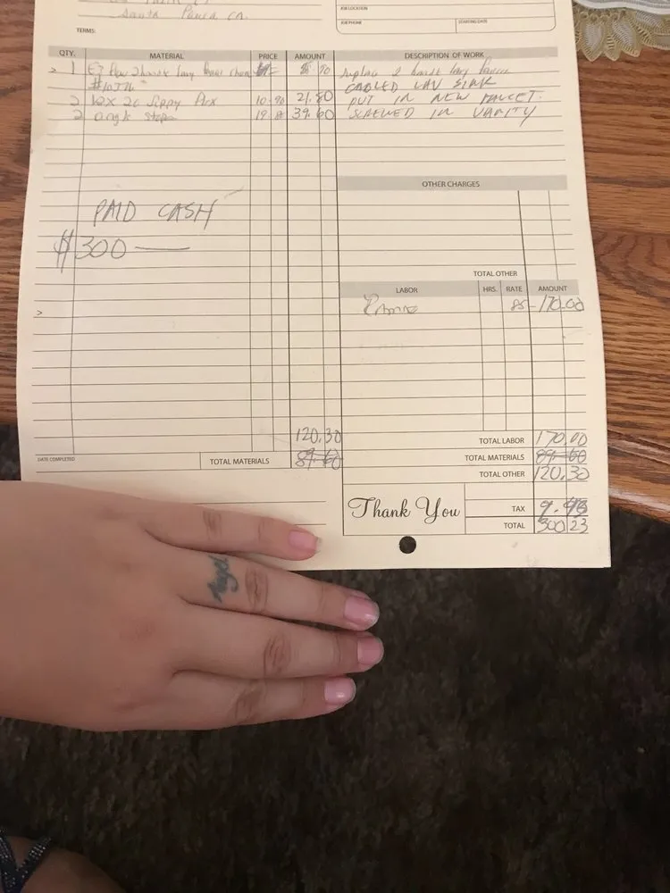 Slide of Andy's Plumbing