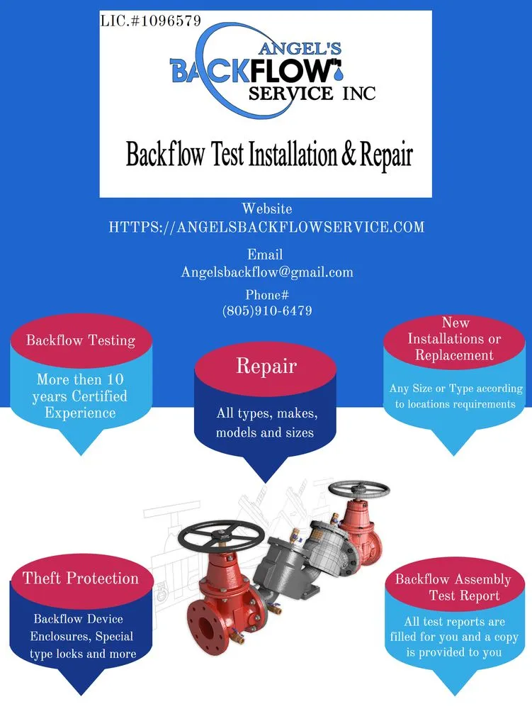 Slide of Angel's Backflow Service