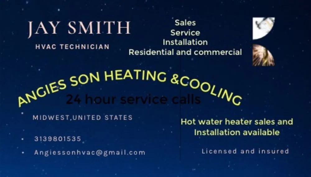 Slide of Angie’s Son Heating And Cooling