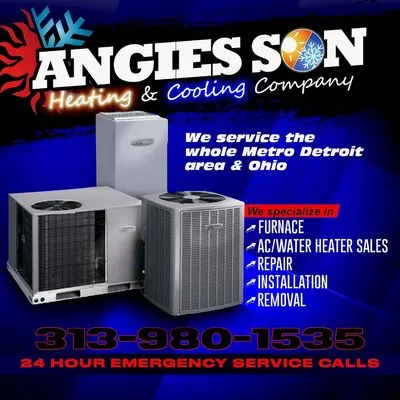 Angie’s Son Heating And Cooling Logo