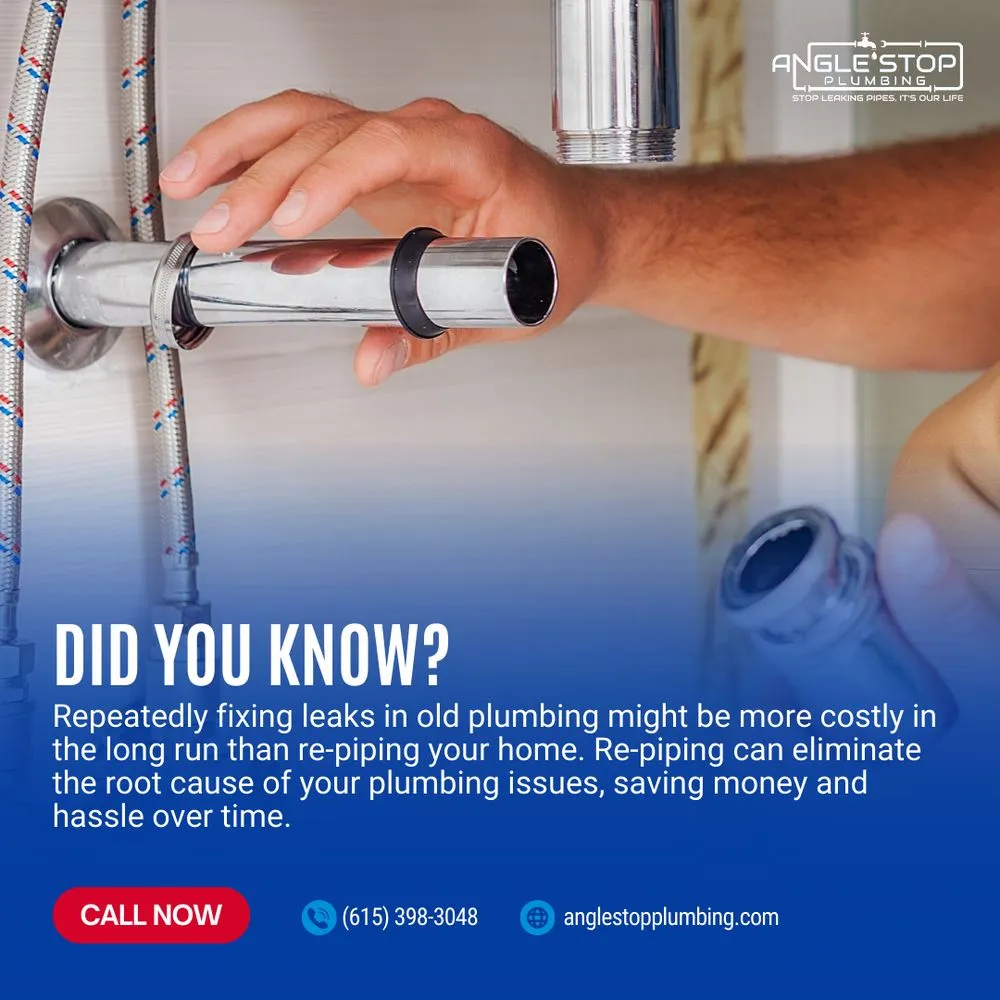 Affordable emergency plumbing for homes in Murfreesboro, TN by Angle Stop Plumbing