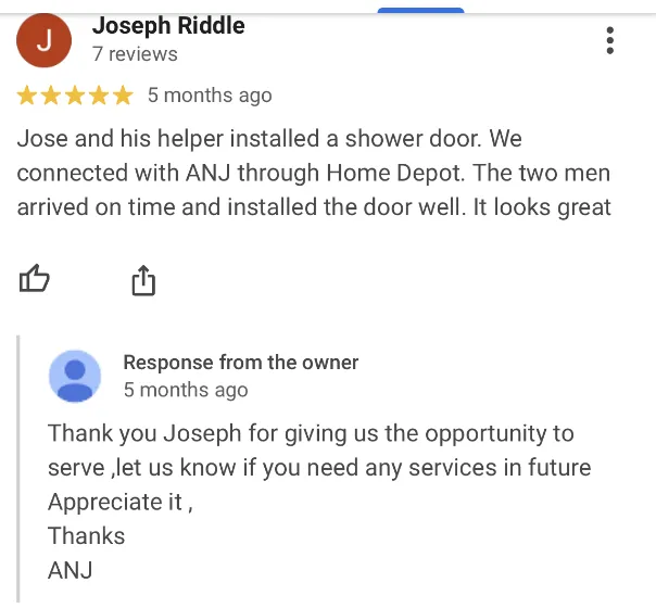 Slide of ANJ Plumbing