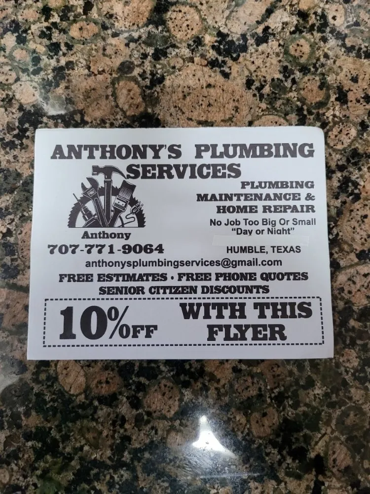 Slide of Anthony's Plumbing Services
