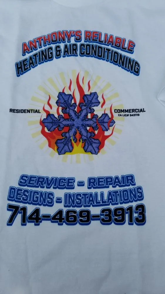 Affordable water heater service service in Fullerton, CA - Anthony's Reliable Heating and Air Conditioning