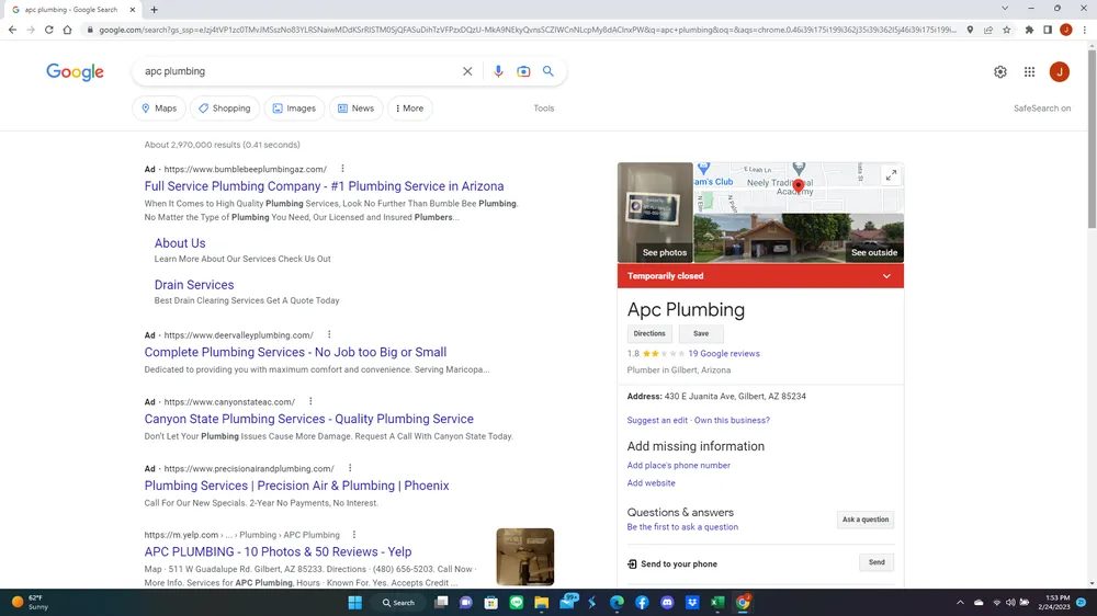 Slide of APC Plumbing