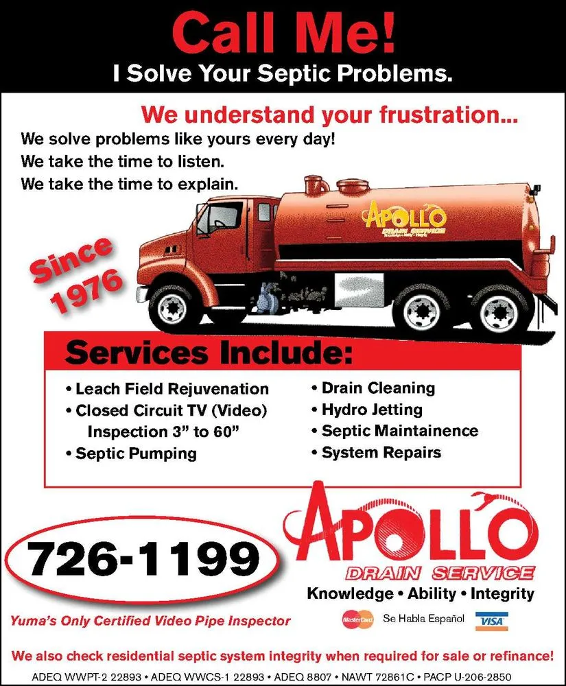 Slide of Apollo Drain & Septic Service