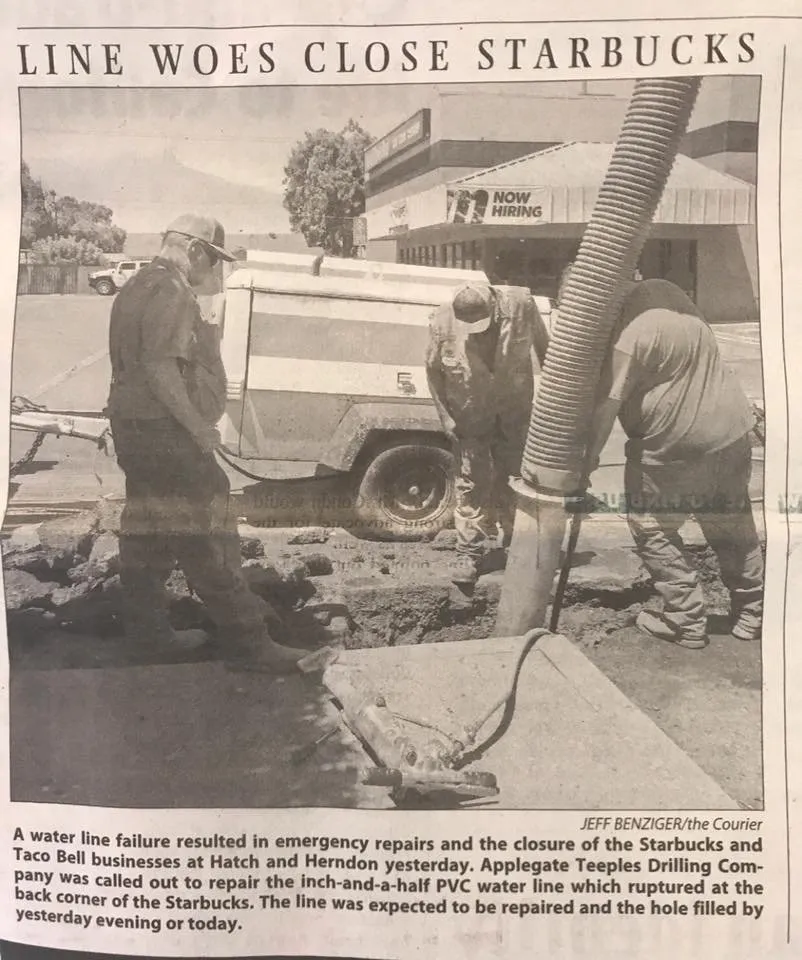 Slide of Applegate Teeples Drilling