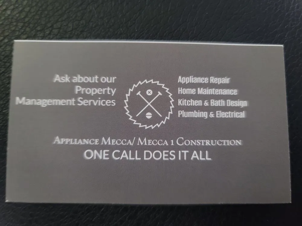 Slide of Appliance Mecca/ Mecca 1 Construction