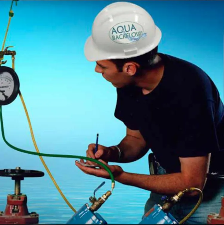 Slide of Aqua Backflow Testing