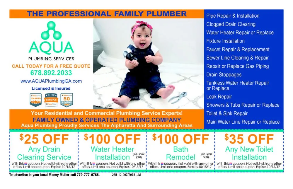 Slide of Aqua Plumbing Services