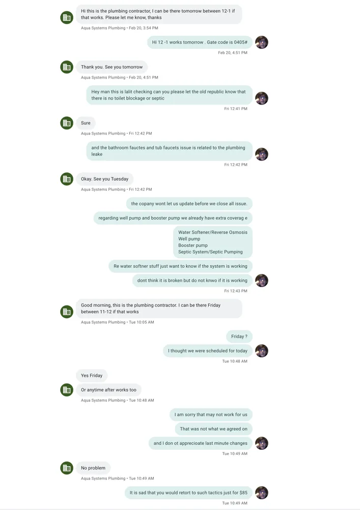 Slide of Aqua Systems Plumbing