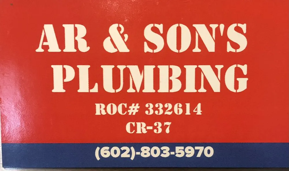 Slide of AR & Son’s Plumbing