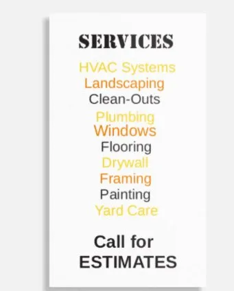 Slide of A&R Handy Services