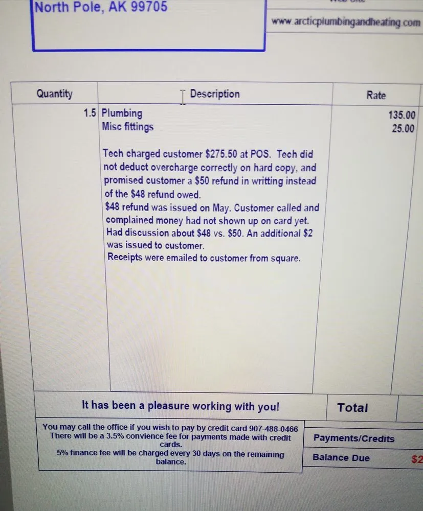 Slide of Arctic Plumbing and Heating