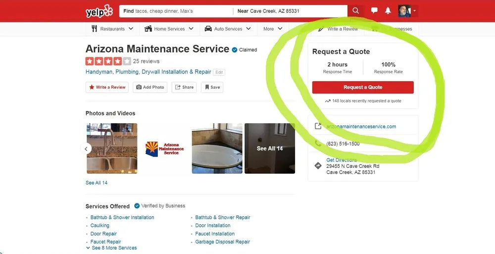 Slide of Arizona Maintenance Service