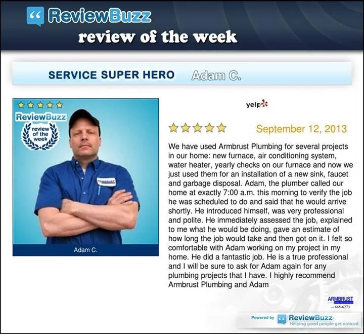 Slide of Armbrust Plumbing, Heating & Air Conditioning