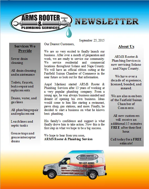 Slide of ARMS Rooter & Plumbing Services