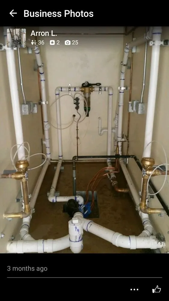 Slide of Arron's Plumbing