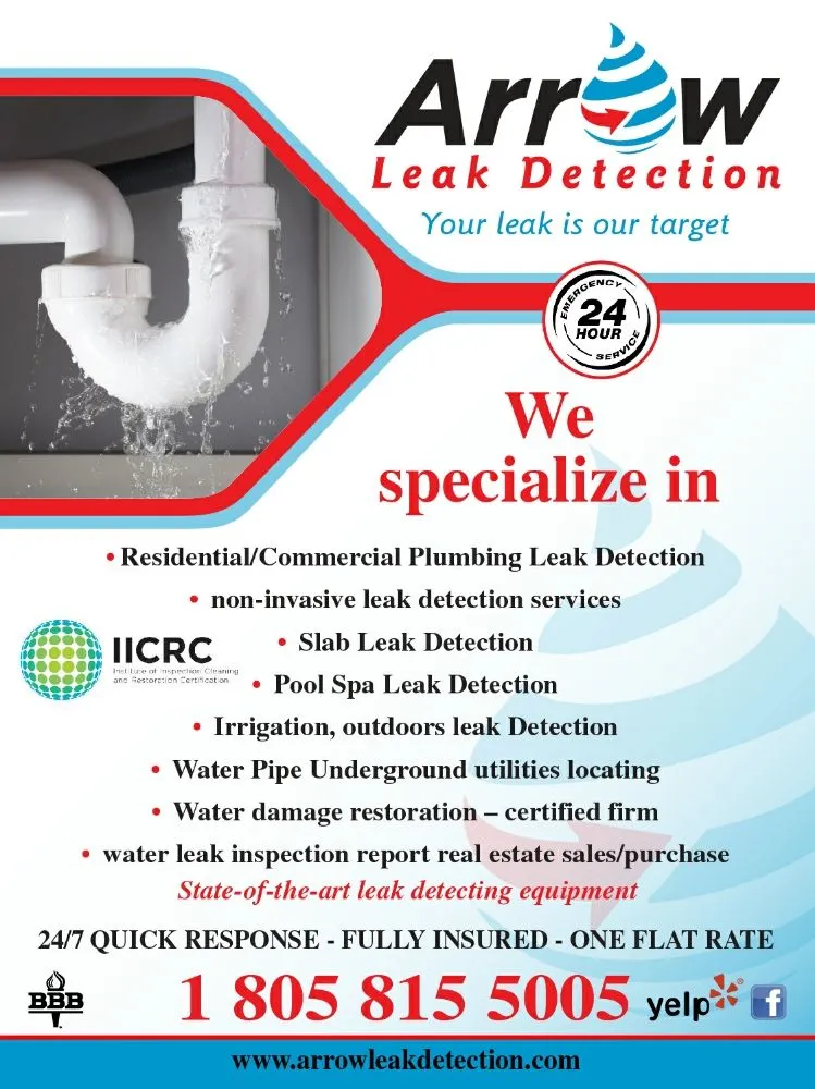 Slide of Arrow Leak Detection