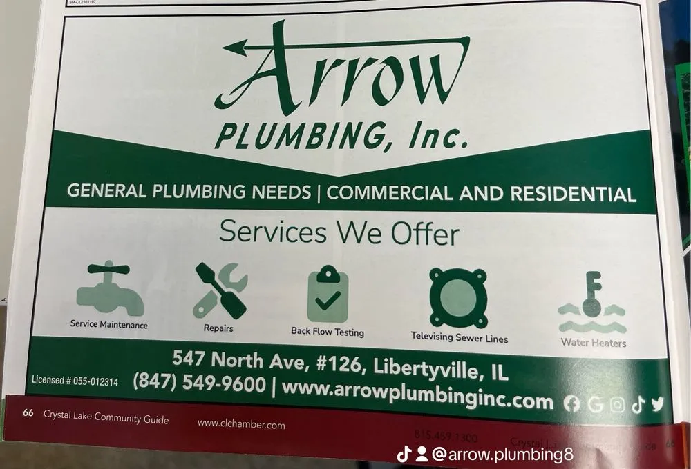 Top-rated plumbing repair service in Libertyville, IL - Arrow Plumbing, Heating & Air Conditioning