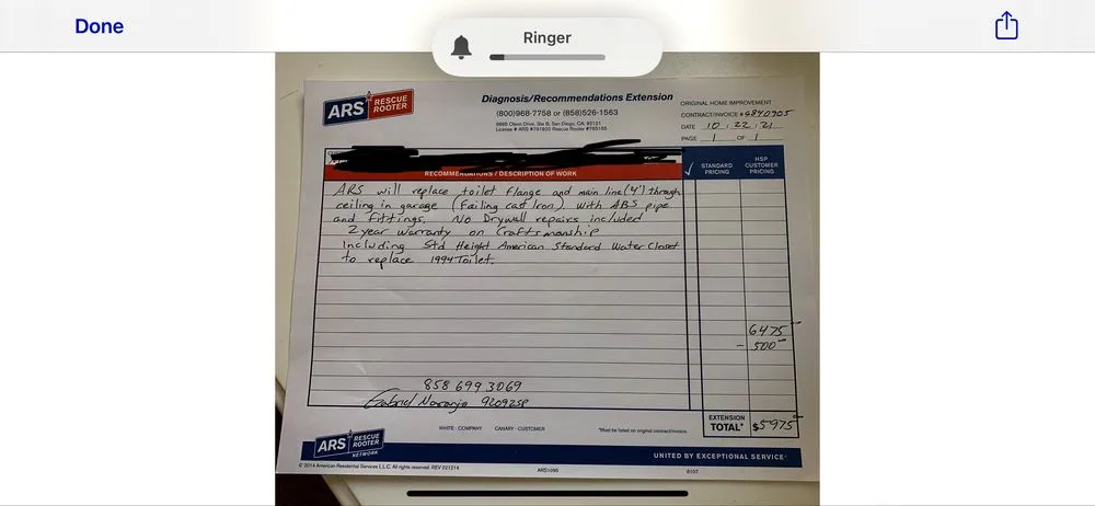 Slide of ARS / Rescue Rooter