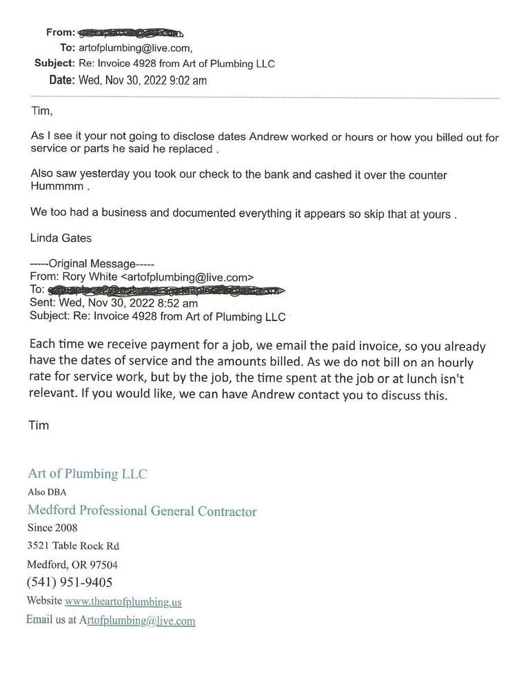 Slide of Art Of Plumbing