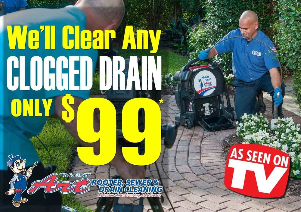 Reliable drain cleaning service in Coral Springs, FL - Art Plumbing, AC & Electric
