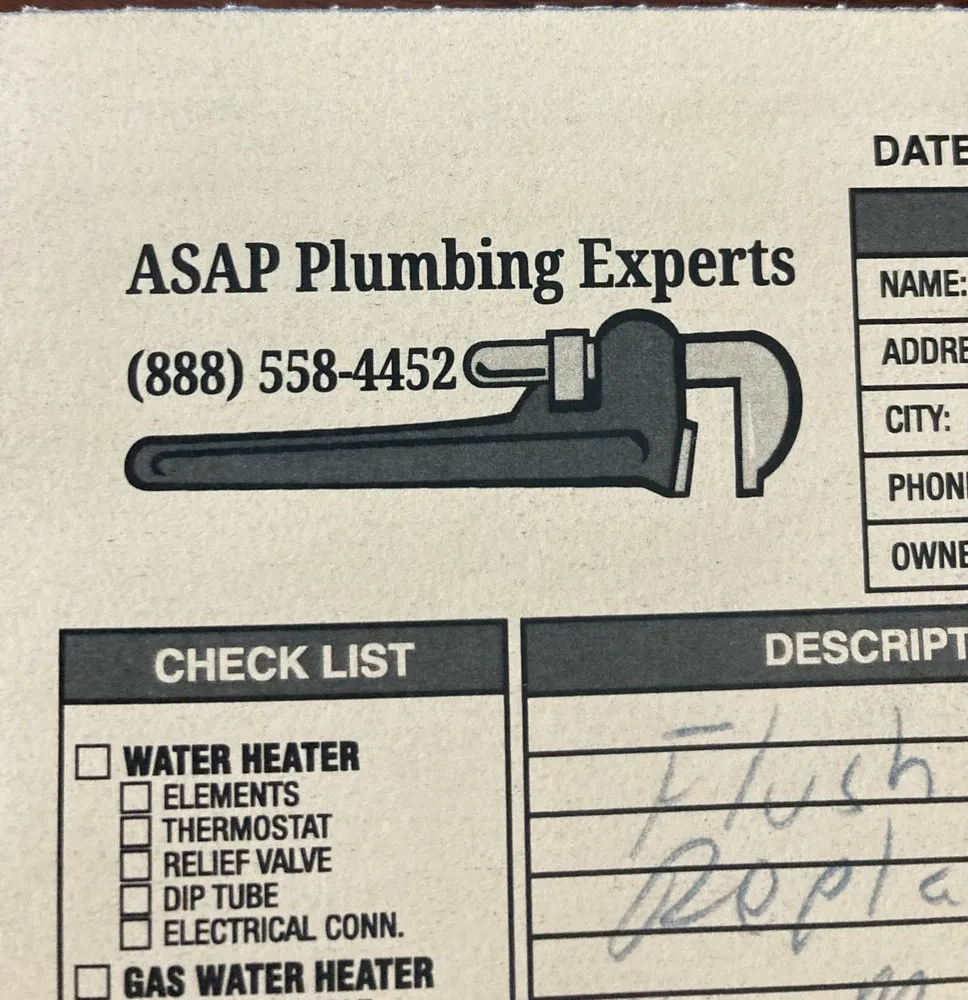 Slide of ASAP Plumbing Experts