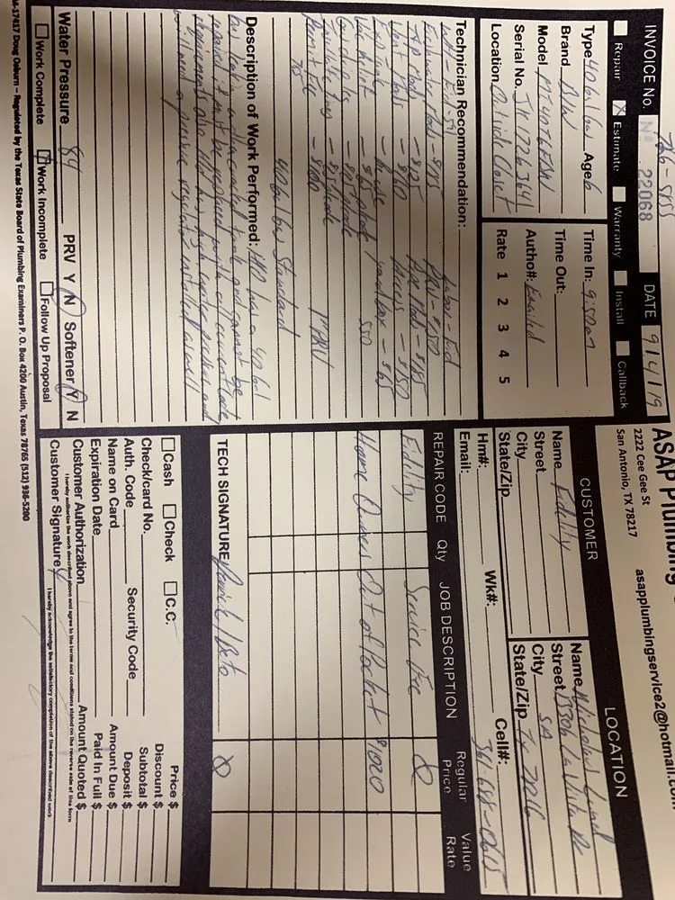 Slide of ASAP Plumbing