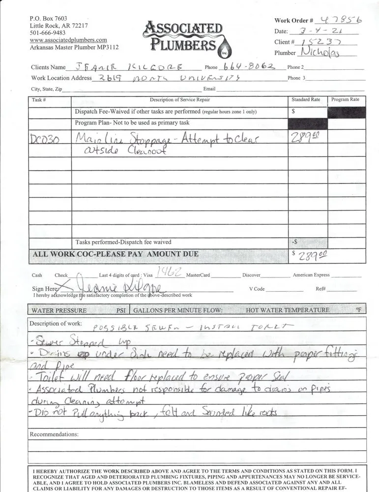 Slide of Associated Plumbers