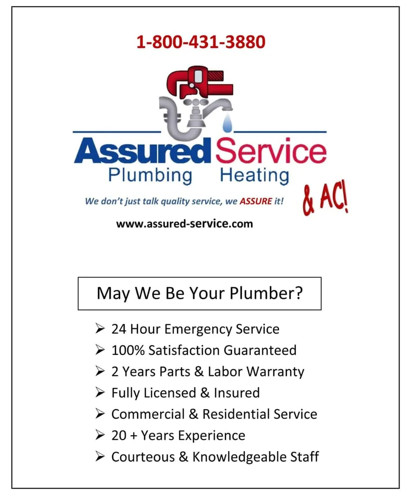 Slide of Assured Service Plumbing, Heating