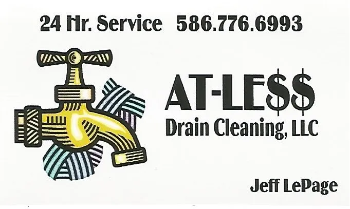 Slide of At-Less Drain Cleaning