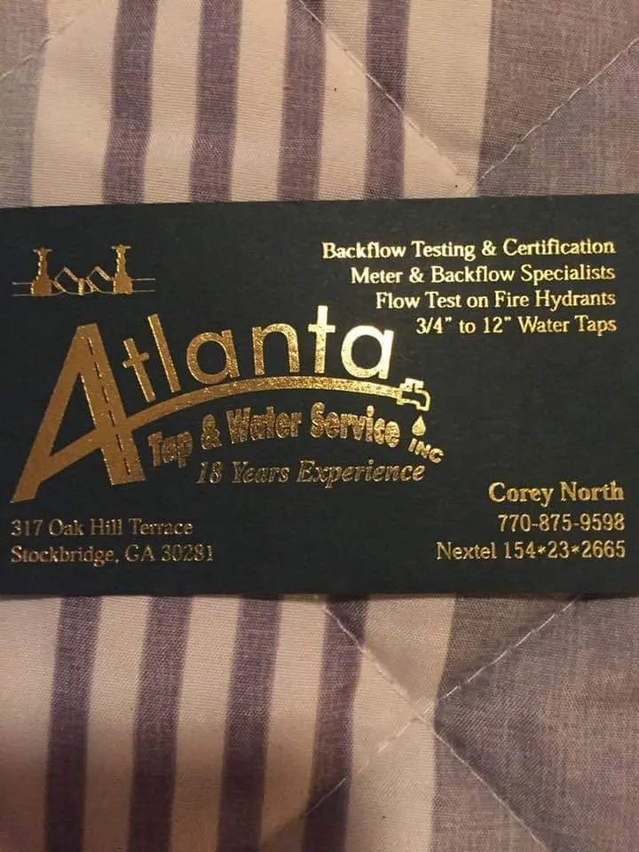 Slide of Atlanta Tap & Water Service