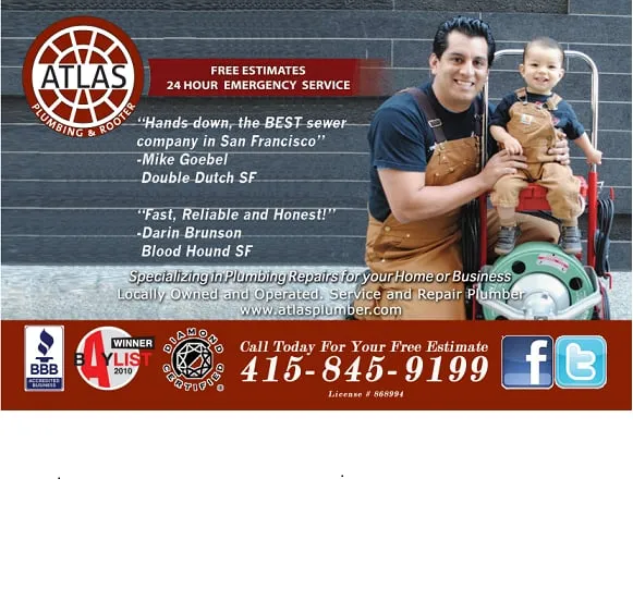 Slide of Atlas Plumbing & Rooter